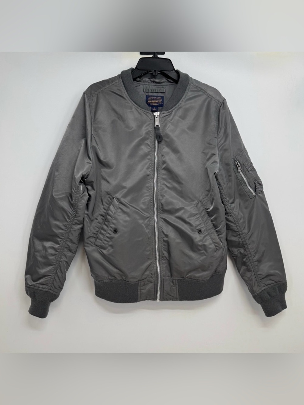 Alpha Industries Gray Bomber Jacket, Light wight